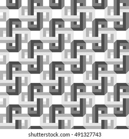 Solomon Knot With Penrose Squares Pattern