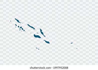 Solomon Map blue Color on Backgound png