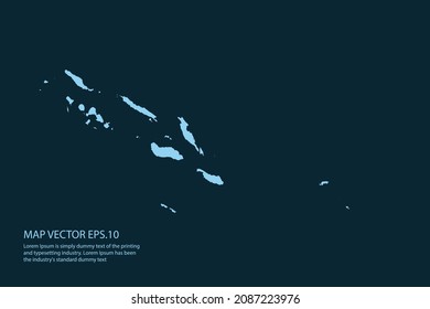 Solomon map High Detailed on white background. Abstract design vector illustration eps 10