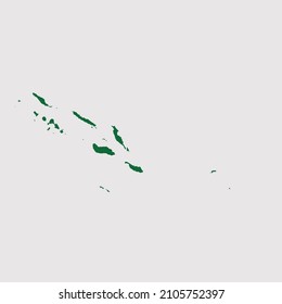 Solomon map vector, Abstract design vector illustration Eps 10. Green color palette color. High Detailed on white background.