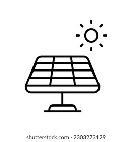 Solor Energy icon vector stock illustration.