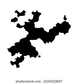 Solothurn map, Cantons of Switzerland. Vector illustration.