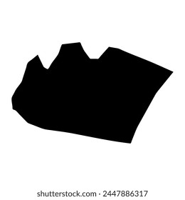Mapa del municipio de Solrod, división administrativa de Dinamarca. Ilustración vectorial.