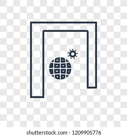 Solstice concept vector linear icon isolated on transparent background, Solstice concept transparency concept in outline style