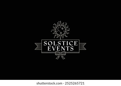 logotipo de arte eventos solstício