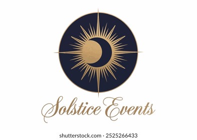 logotipo de arte eventos solstício