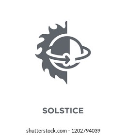 Solstice icon. Solstice design concept from Astronomy collection. Simple element vector illustration on white background.