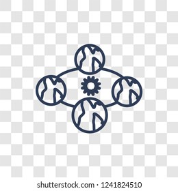 Solstice icon. Trendy linear Solstice logo concept on transparent background from ASTRONOMY collection