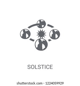 Solstice icon. Trendy Solstice logo concept on white background from Astronomy collection. Suitable for use on web apps, mobile apps and print media.