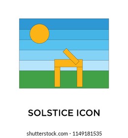 Solstice icon vector isolated on white background for your web and mobile app design, Solstice logo concept