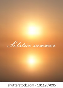 Solstice summer card