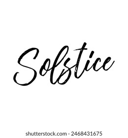 solstice text on white background.