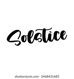 solstice text on white background.