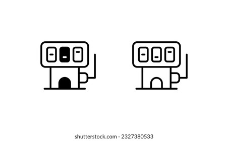 Soltmachine icon design with white background stock illustration