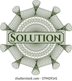 Solution abstract rosette