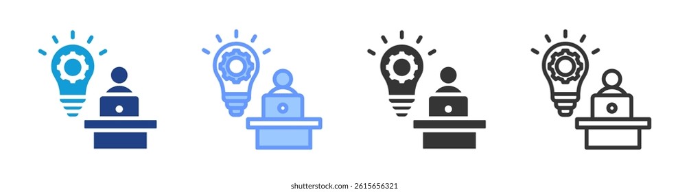 Solution Architecture icon set multiple style collection