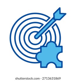 Solución En Estilo Azul, Ilustración vectorial