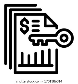 Solution business icon. Outline solution business vector icon for web design isolated on white background