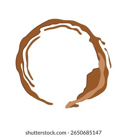 solution coffee stain cartoon. detergent vinegar, baking soda, blot absorb solution coffee stain sign. isolated symbol vector illustration