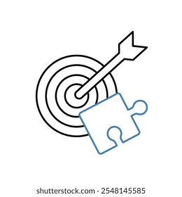 ícone da linha de conceito da solução. Ilustração de elemento simples. conceito de solução esboço do símbolo.