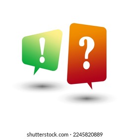 Solution concept. Social media concept. Answer question sign. Quiz message. Faq symbol concept. Vector illustration.