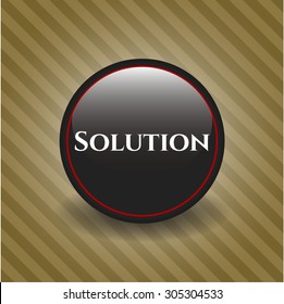 Solution dark badge