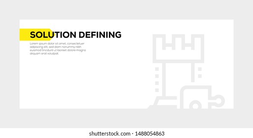 SOLUTION DEFINING AND ILLUSTRATION ICON CONCEPT