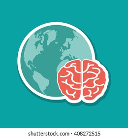 solution design over white background, vector illustration