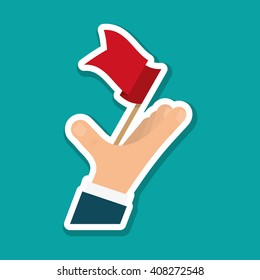 solution design over white background, vector illustration