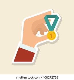 solution design over white background, vector illustration