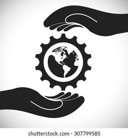 Solution digital design, vector illustration 10 eps graphic