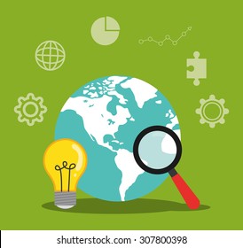 Solution digital design, vector illustration 10 eps graphic