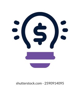 solution dual tone icon. vector icon for your website, mobile, presentation, and logo design.