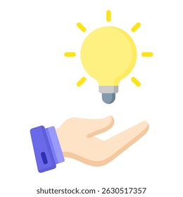Ícone de cor plana da solução. Design de ícone de vetor simples em estilo de cor plana. Formato de vetor editável