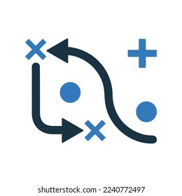 Solution, game, sport, strategy icon. Simple editable vector graphics.