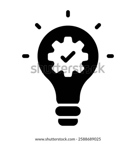 Solution Glyph Icon Design For Personal And Commercial Use