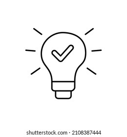 Solution Icon  in black line style icon, style isolated on white background