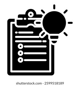 Solution Icon in Blue Color Style. Simple Flat Icon Vector. Simple Vector Design