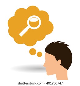 Solution icon design , vector illustration