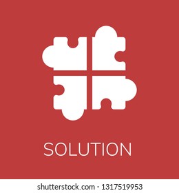  Solution icon. Editable  Solution icon for web or mobile.