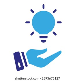 Solution Icon in Glyph Dual Color Style. Simple Vector Design. Simple Vector Glyph Icon
