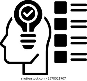 Solution Icon Glyph Vector Illustration