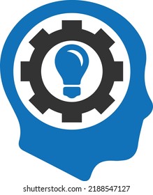 Solution icon, innovation icon vector