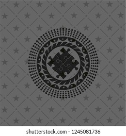 solution icon inside dark badge or emblem