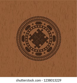 solution icon inside wood emblem