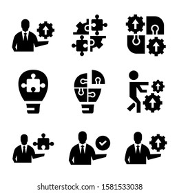 solution icon isolated sign symbol vector illustration - Collection of high quality black style vector icons
