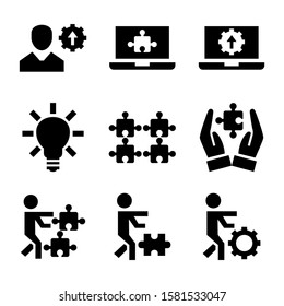 solution icon isolated sign symbol vector illustration - Collection of high quality black style vector icons
