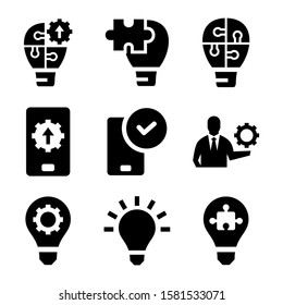 solution icon isolated sign symbol vector illustration - Collection of high quality black style vector icons
