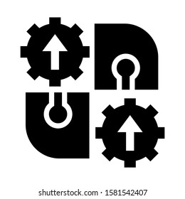 solution icon isolated sign symbol vector illustration - high quality black style vector icons
