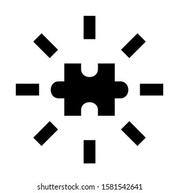 solution icon isolated sign symbol vector illustration - high quality black style vector icons
